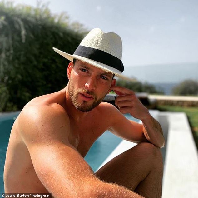 Holiday! Taking to Instagram he shared snaps from his trip as he larked around shirtless in the Spanish sunshine