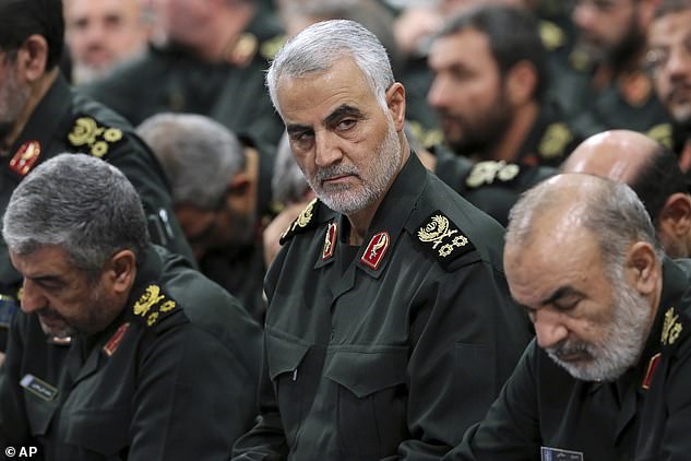 The plot against Marks is believed to be in retaliation for a U.S. airstrike that killed Iranian General Qassem Soleimani, pictured, as he was visiting Baghdad in January