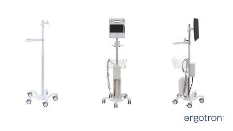 Ergotron's new StyleView Pole Cart can be configured to support healthcare, education, industrial applications and more. (Photo: Business Wire)