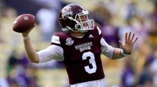 K.J. Costello throws for SEC-record 623 yards as Mississippi State Bulldogs upset LSU Tigers