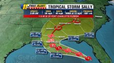 National Hurricane Center: Tropical Storm Sally could strengthen to Category 2 hurricane before landfall on Gulf Coast Tuesday
