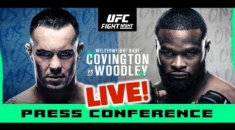 UFC Vegas 11 Post-Fight Press Conference: Covington vs Woodley | LIVE