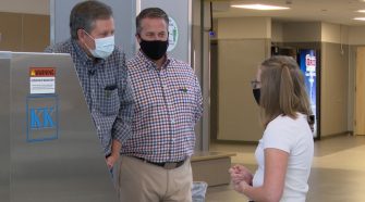 Senator Steve Daines visits Missoula to view new school sanitizing technology