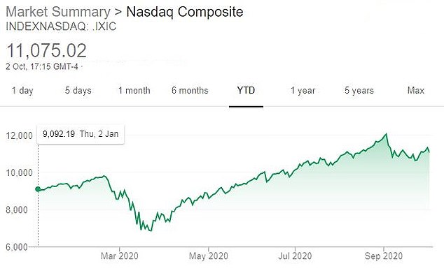 The Nasdaq has posted string gains this year, rebounding from the coronavirus crash - but it had a September wobble