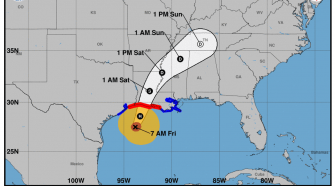 Live weather updates as storm nears Louisiana
