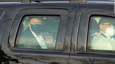 Trump returns to White House and removes mask despite having Covid