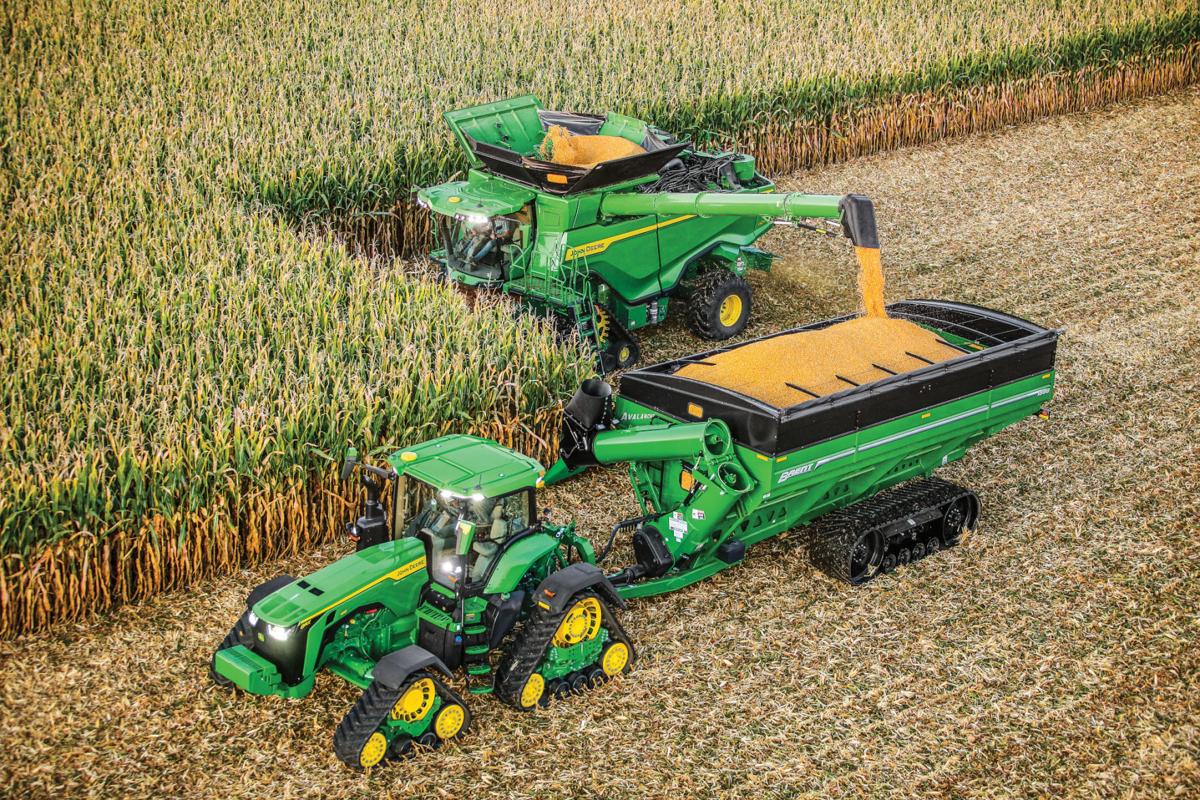 Deere X9 and 8RX harvest