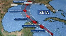 Tropical Storm Zeta expected to strengthen into hurricane and make landfall on Gulf Coast