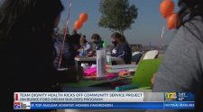 Team Dignity Health service project creates birthday cards for local children