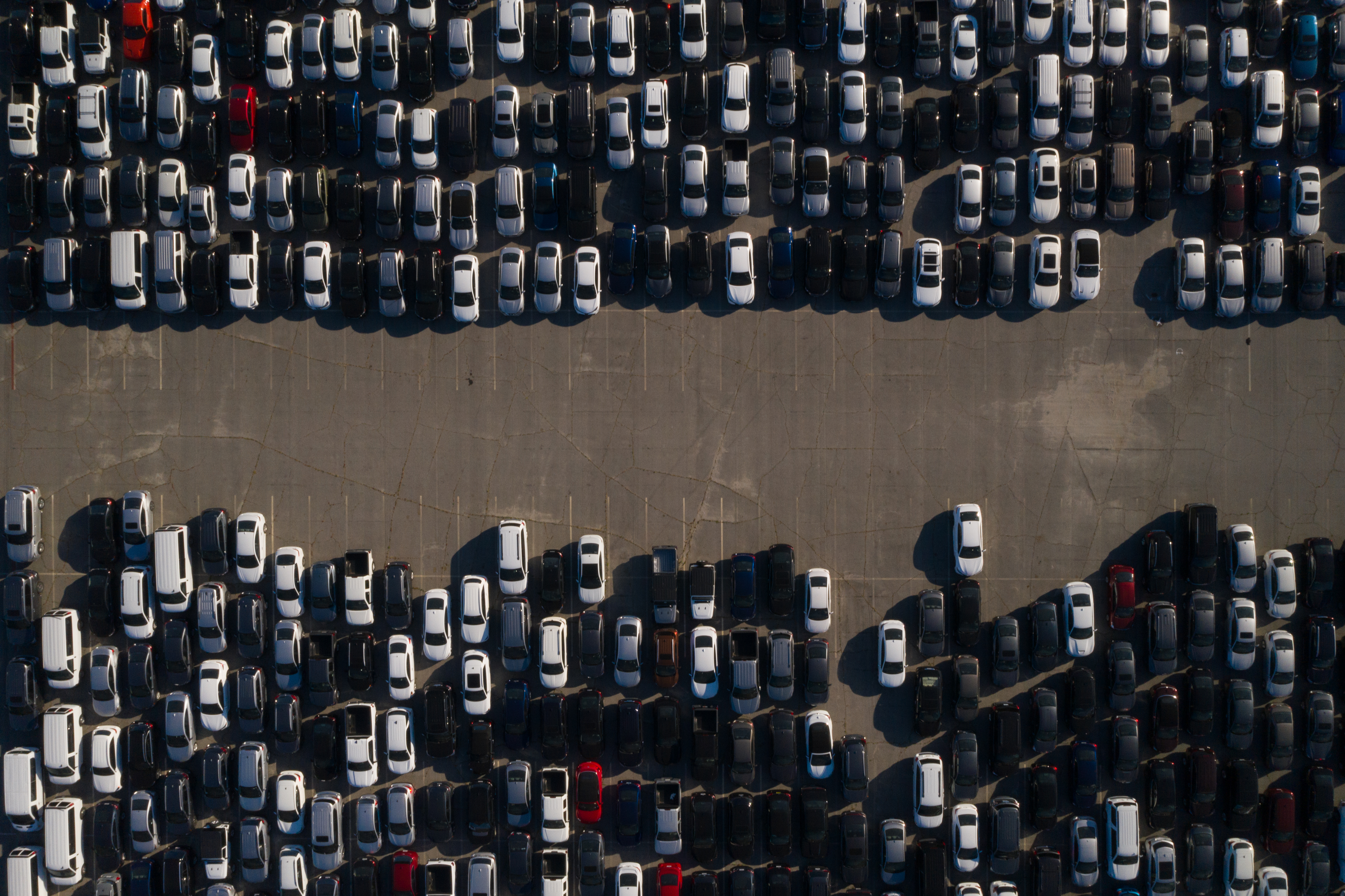 Rental Cars Stored At Dodger Stadium During Coronavirus Pandemic