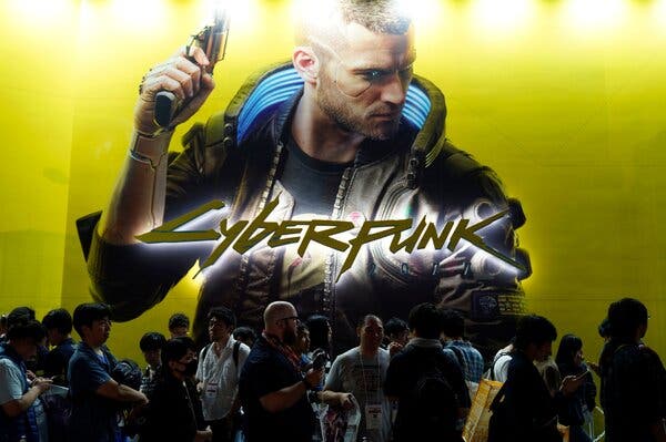 Cyberpunk 2077, an immersive role-playing game from CD Projekt Red, was released in December after nearly a decade of hype. Here, fans gather at the Tokyo Game Show in 2019.