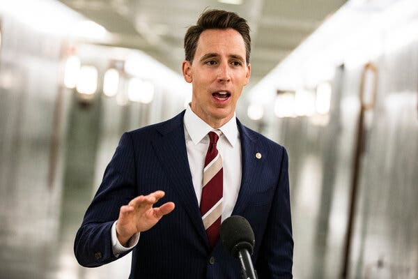 The planned objection by Senator Josh Hawley, Republican of Missouri, would almost certainly have no effect on the outcome of the election but could create a short delay in certifying the result.