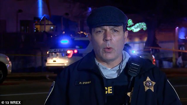 Rockford Police Chief Dan O'Shea says three people have been shot dead and a further three injured after a man went on the rampage at a bowling alley in Illinois