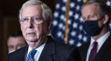 In break with Trump, McConnell urges passage of defense bill