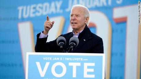 Biden says electing Georgia&#39;s Ossoff and Warnock would lead to $2,000 stimulus checks