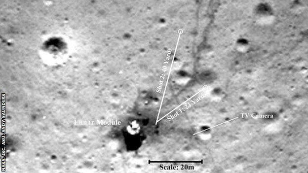 A photo of the 1971 lunar landing site taken in 2009