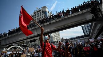 Myanmar coup: Military warns protesters not to destroy democracy as protests grow