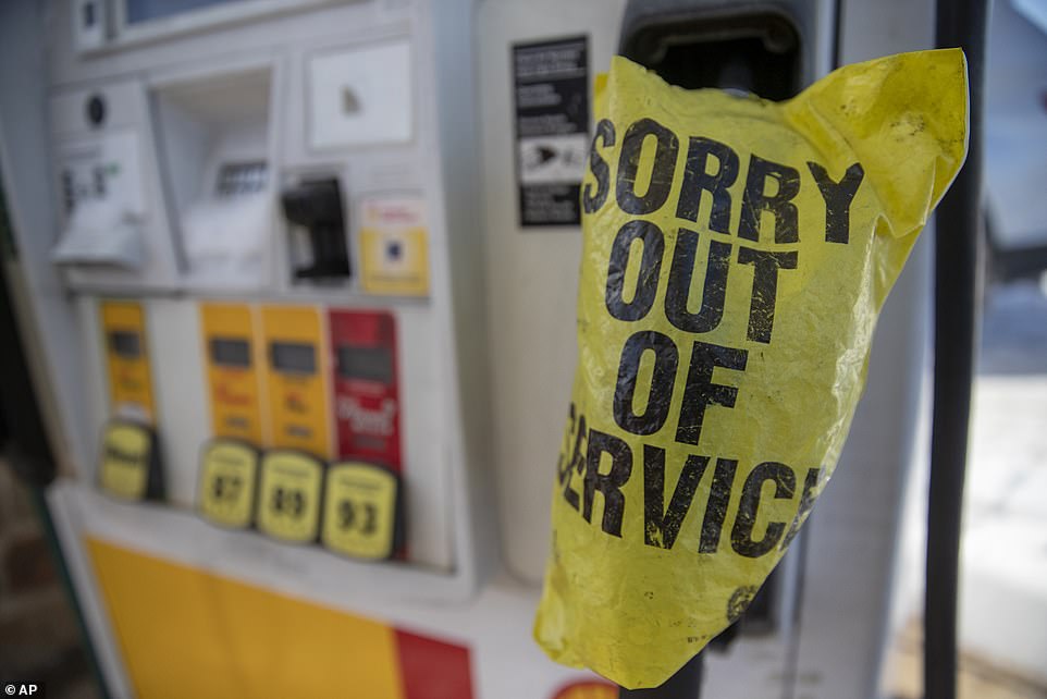 Gas pumps could not get sufficient fuel from the refineries amid the freeze