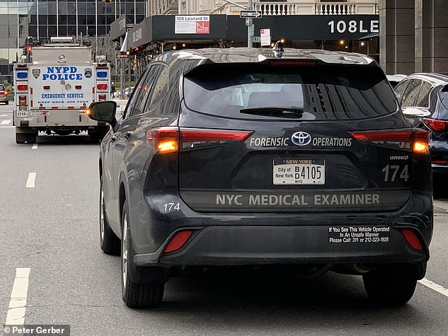 The NYC medical examiner was quickly on scene to pronounce the court officer's death