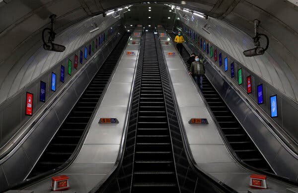 One of the busiest metro systems in the world, the London Underground, is operating at around 20 percent of normal.