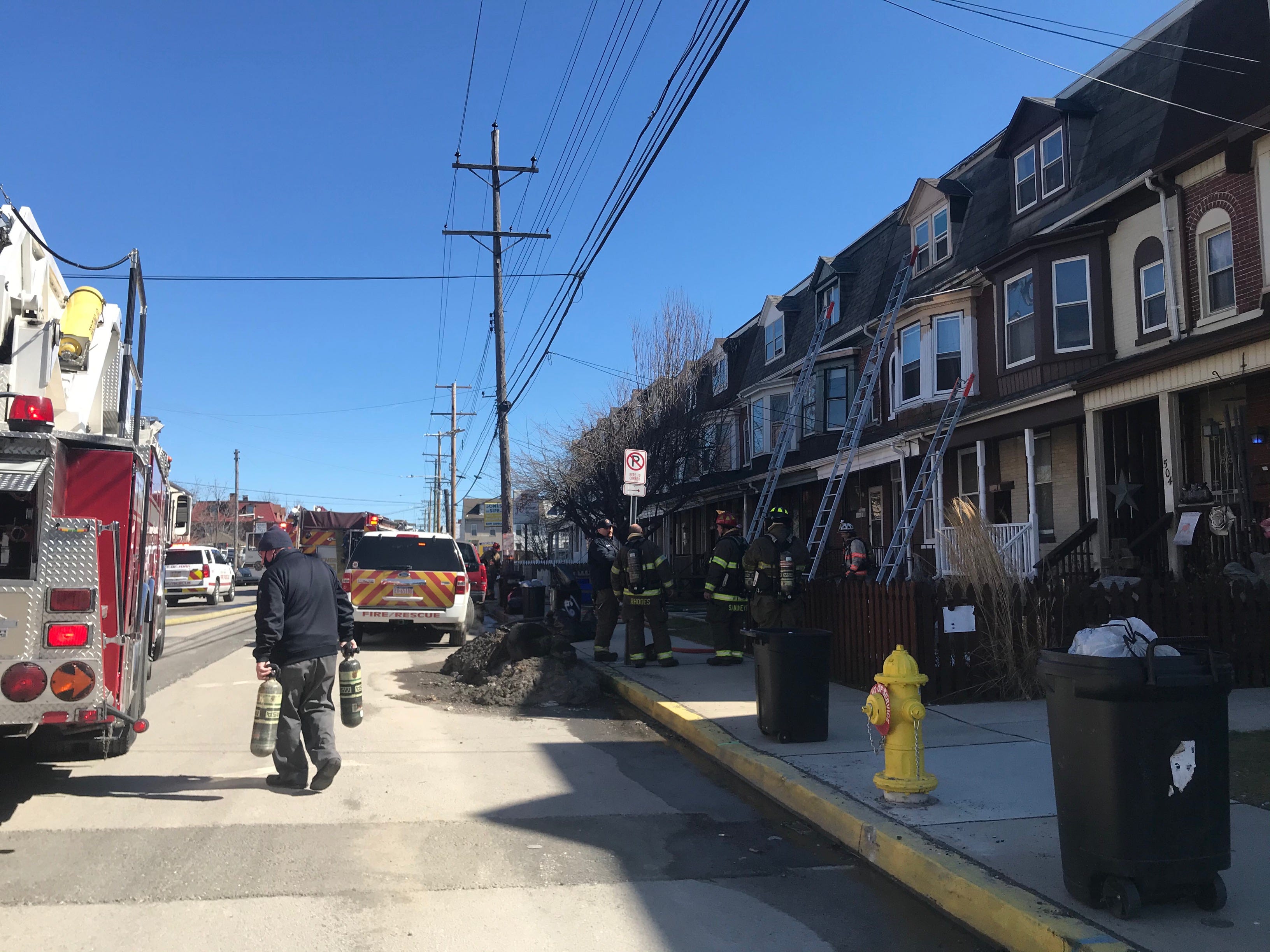 York City Fire/Rescue is on the scene of a house fire on Prospect Street, Tuesday, March 2, 2021. Dawn J. Sagert photo