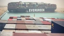 Suez Canal Blocked After Container Ship Gets Stuck
