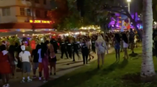 Video: Police disperse ‘unruly’ Miami spring break crowd
