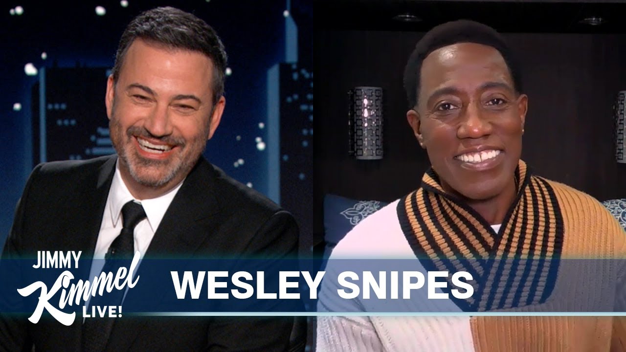 Wesley Snipes on Coming 2 America and Hanging out with Eddie Murphy & Stevie Wonder - Jimmy Kimmel Live