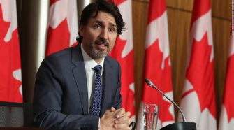 Trudeau warns Canada faces a serious third wave of Covid-19 cases as officials toughen lockdown measures