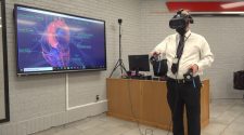 School officials at Whitley County Middle School unveil new technology center that features virtual learning