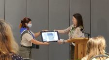 Local girl sworn in as first female Eagle Scout