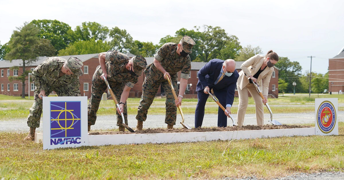 Marines break ground on new war game center