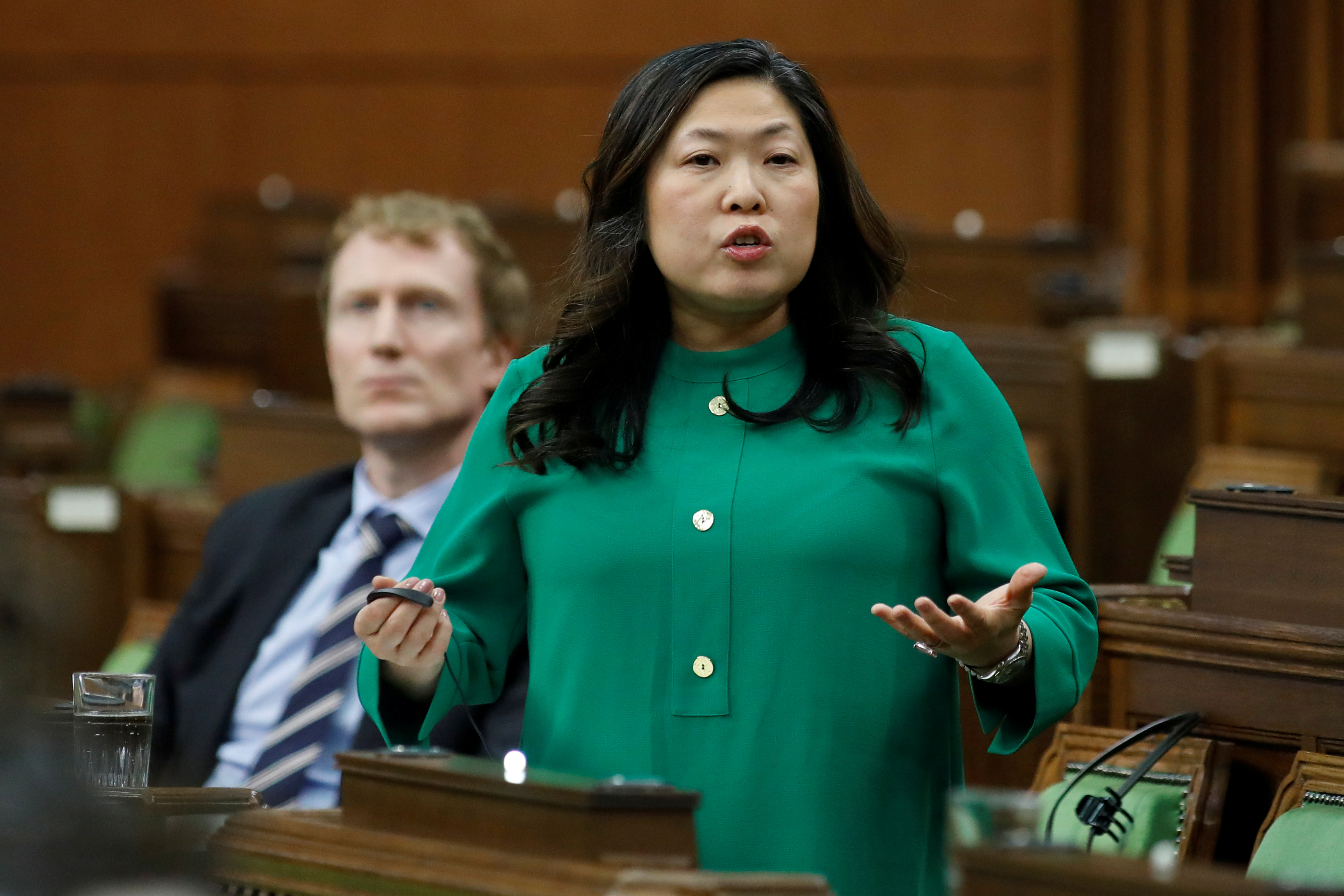 Canada's Minister of Small Business, Export Promotion and International Trade Mary Ng speaks during Question Period in the House of Commons on Parliament Hill, as efforts continue to help slow the spread of the coronavirus disease (COVID-19), in Ottawa, Ontario, Canada April 20, 2020. REUTERS/Blair Gable/File Photo