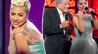 Lady Gaga cries following Grammys tribute to Tony Bennett