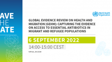Capturing the evidence on access to essential antibiotics in migrant and refugee populations
