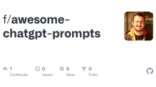 GitHub - f/awesome-chatgpt-prompts