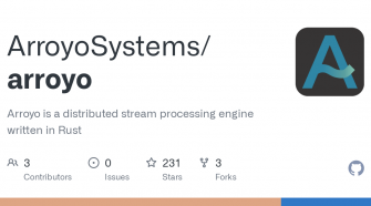 ArroyoSystems/arroyo: Arroyo is a distributed stream processing engine written in Rust