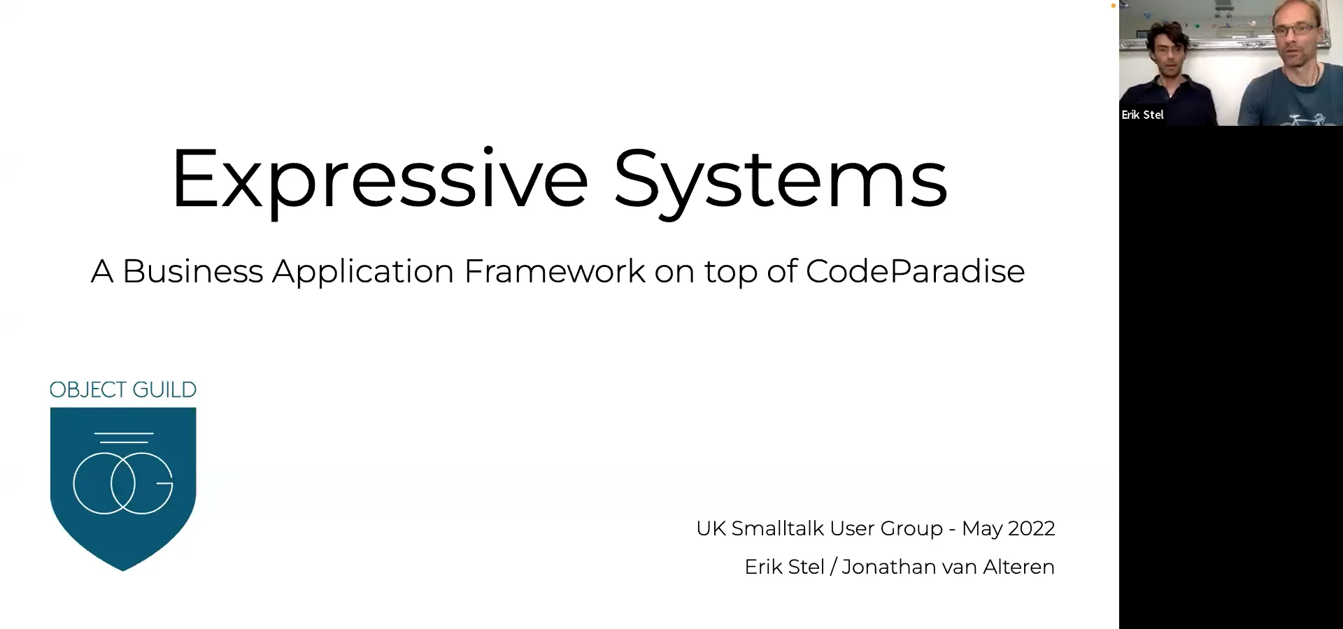 Expressive Systems: A business application framework on top of CodeParadise
