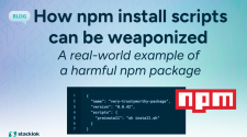 How npm install scripts can be weaponized: A real-world example of a harmful npm package